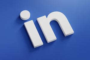 LinkedIn Logo 3D